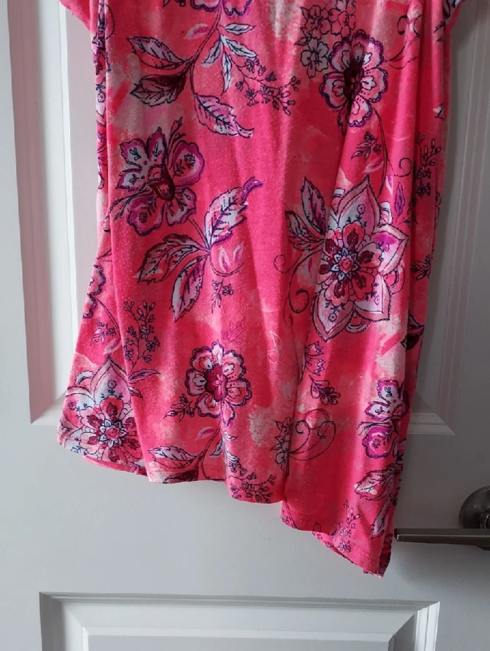 Justice Bright Pink Floral Tank Top